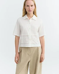 Produktseite: Bluse Vainica Ane Fish And Shell Weiß