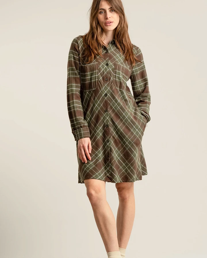 KOMODO Damen vegan Kleid Perlgrün