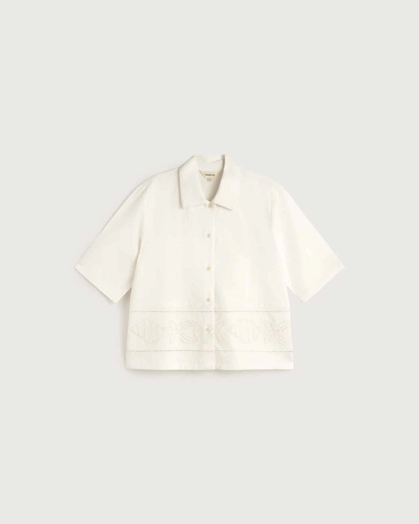 Bluse Vainica Ane Fish And Shell Weiß – Ansicht 6
