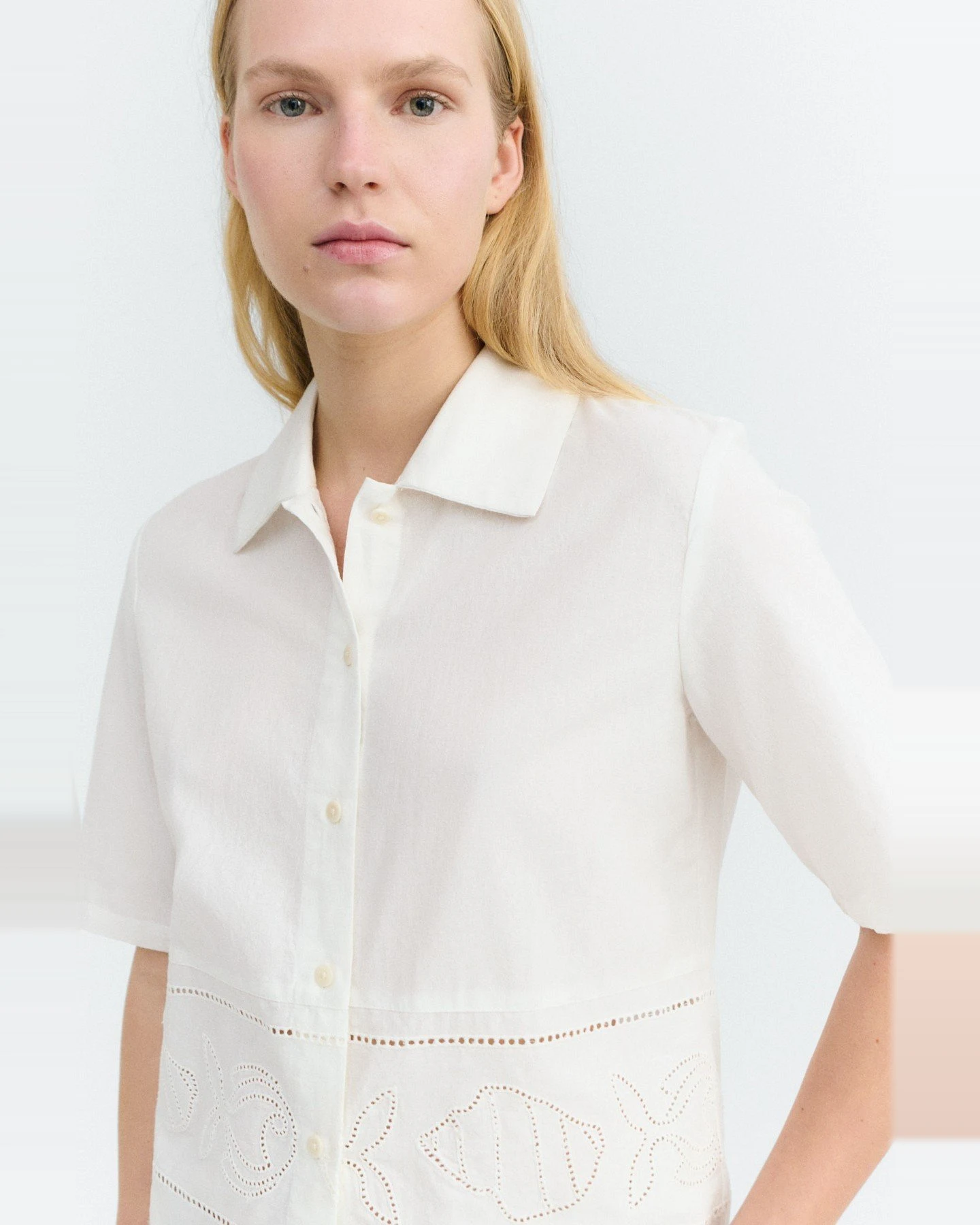 Bluse Vainica Ane Fish And Shell Weiß – Ansicht 2