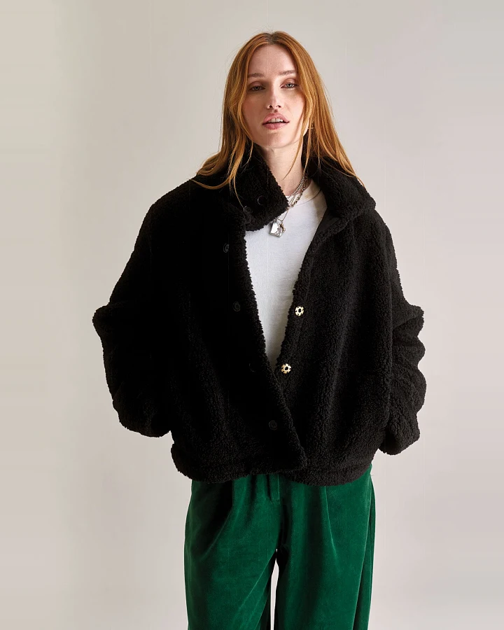 KOMODO Damen vegan Jacke Isobel Schwarz