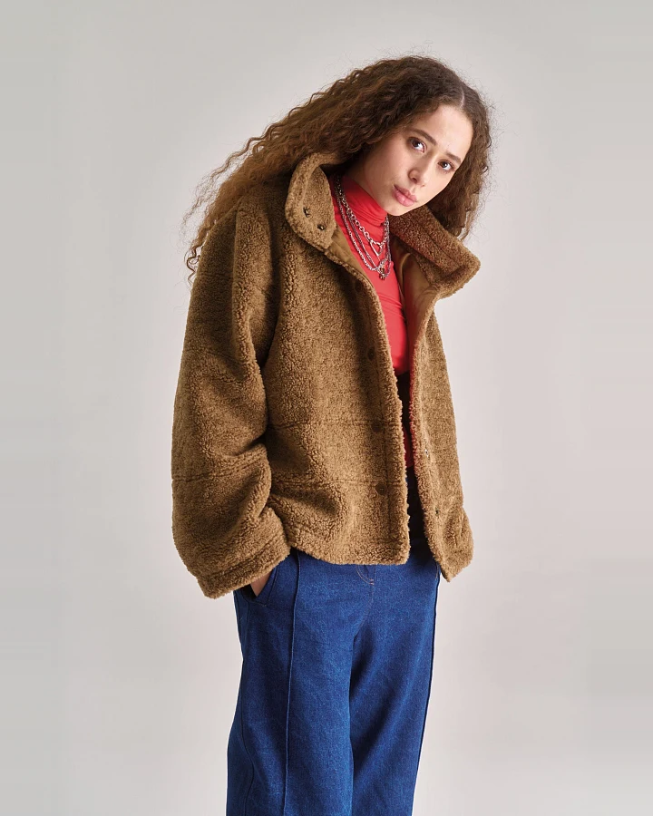 KOMODO Damen vegan Jacke Isobel Hellbraun