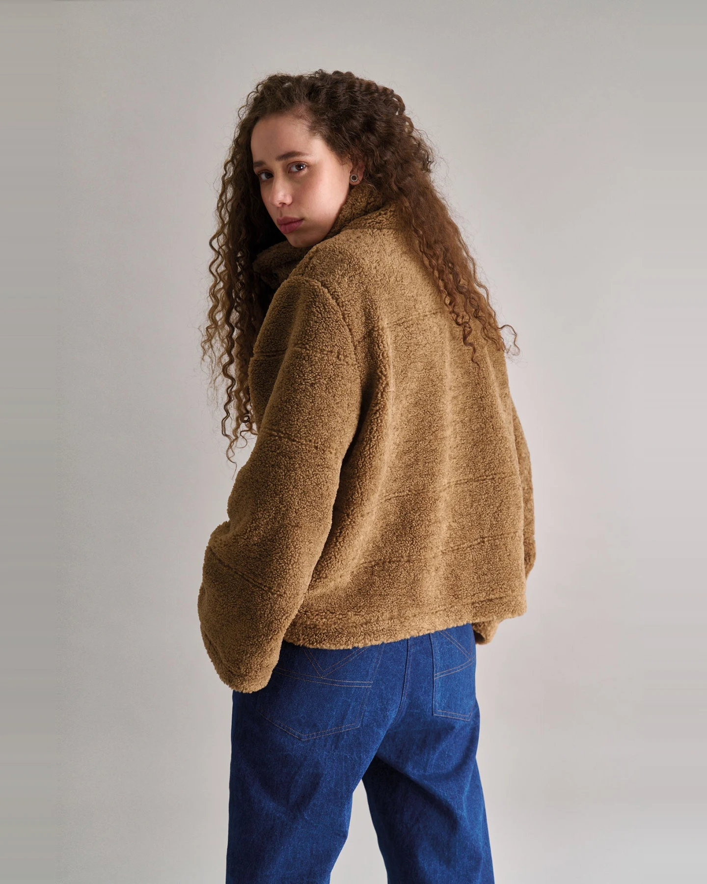 KOMODO Damen vegan Jacke Isobel Hellbraun – Ansicht 2