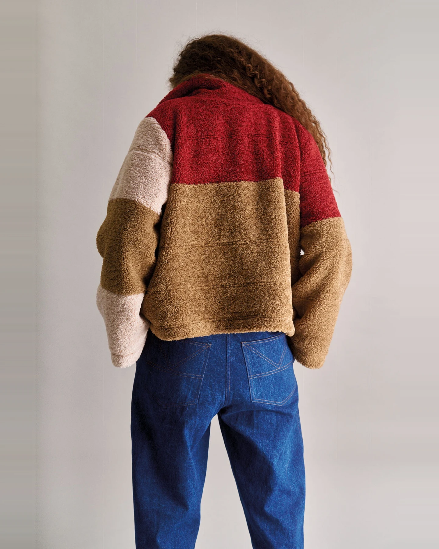 KOMODO Damen vegan Jacke Isobel Patchwork Multicolour – Ansicht 2