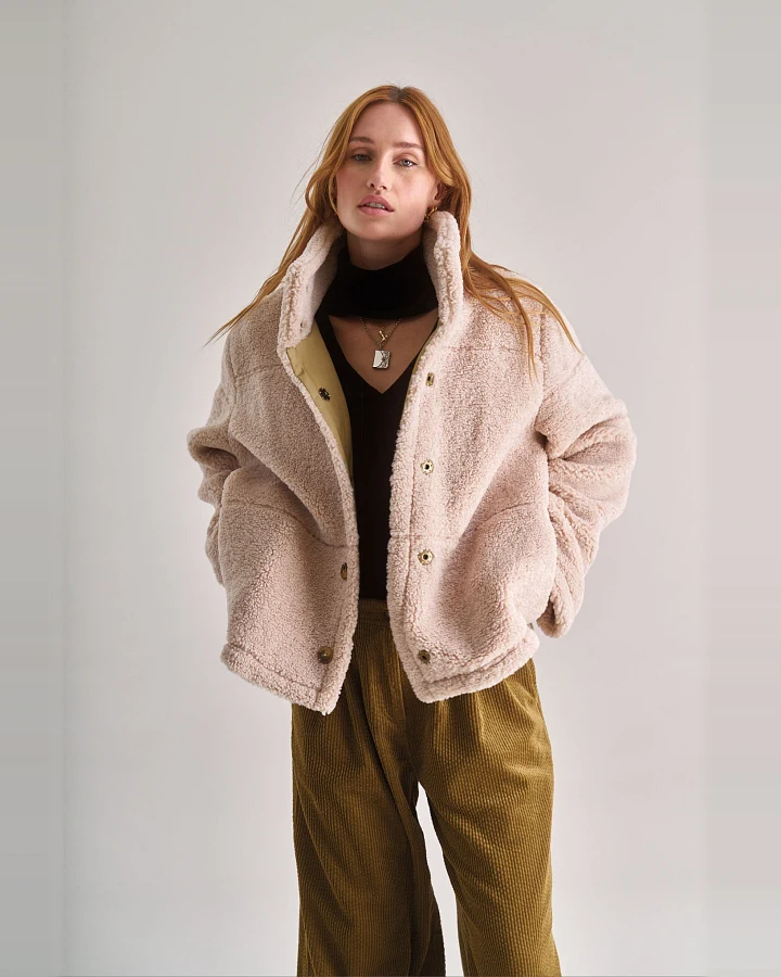 KOMODO Damen vegan Jacke Isobel Sand Beige