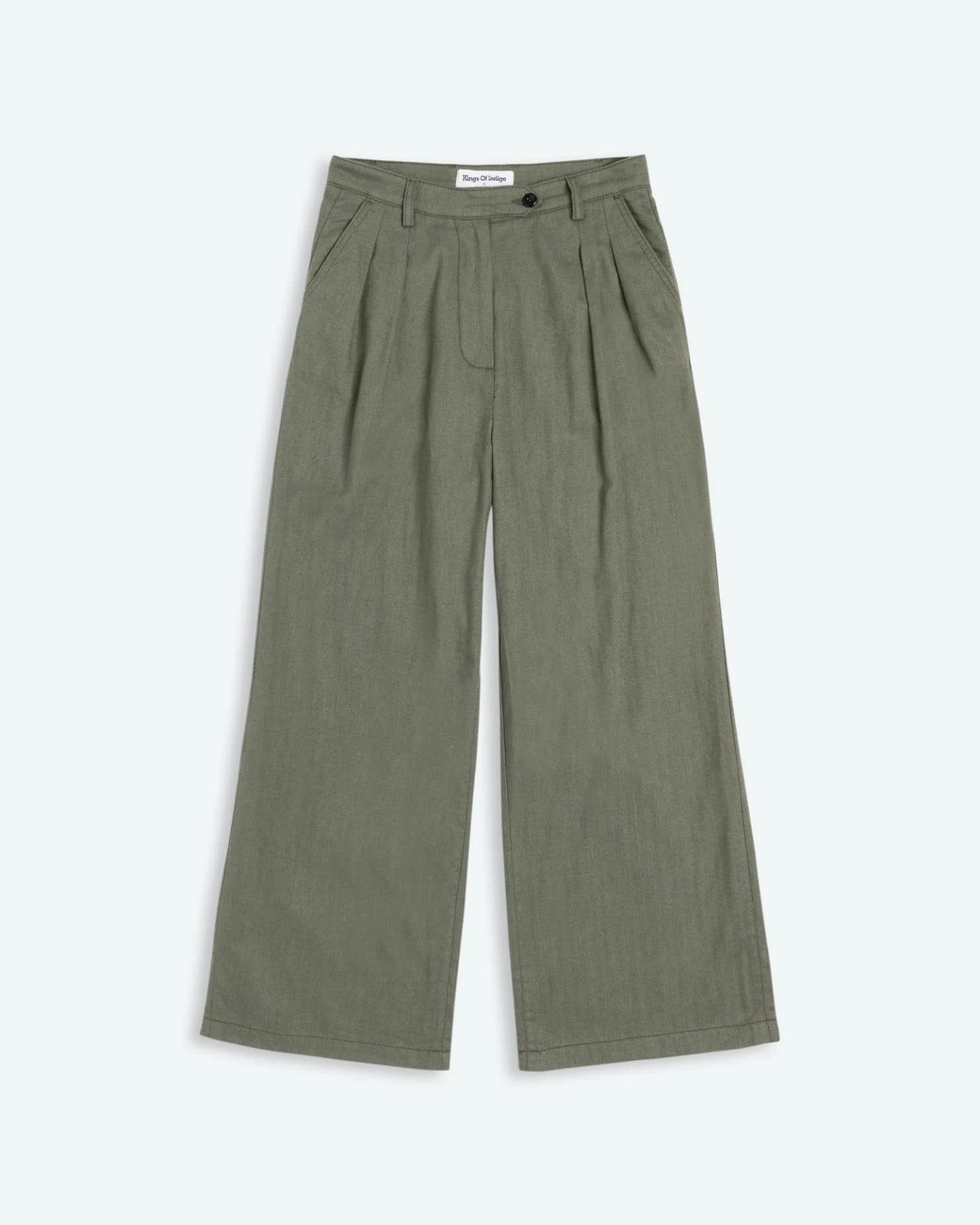 Kings of Indigo Damen vegan Hose Koujo Glühwein Basilikum Grün – Ansicht 2