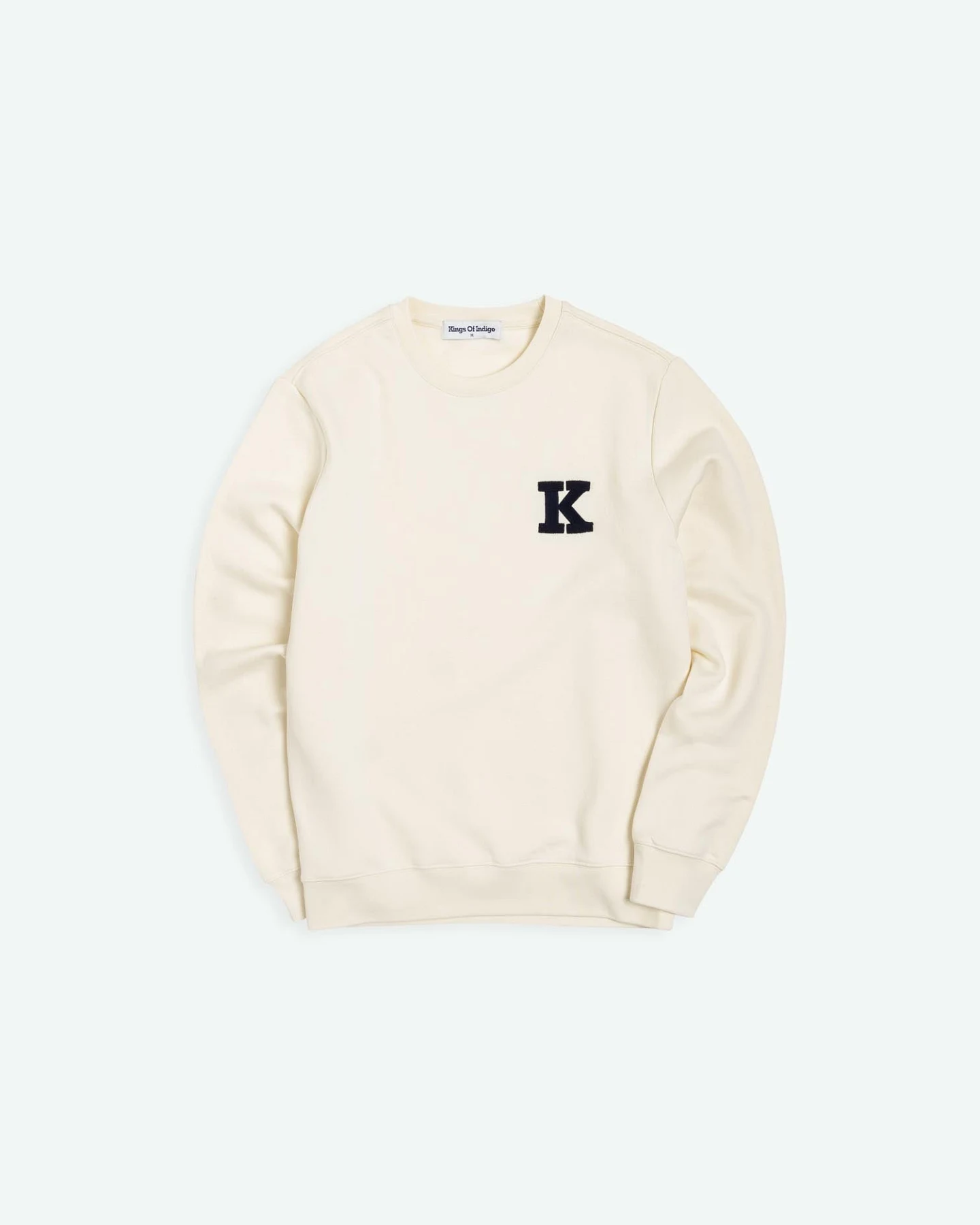 Kings of Indigo Herren vegan Sweatshirt Stephen Cloud Dancer Weiß – Ansicht 2