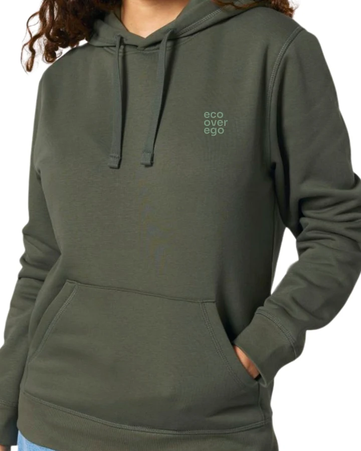 Inaska Herren vegan Hoodie Signature Eco Khaki Sage