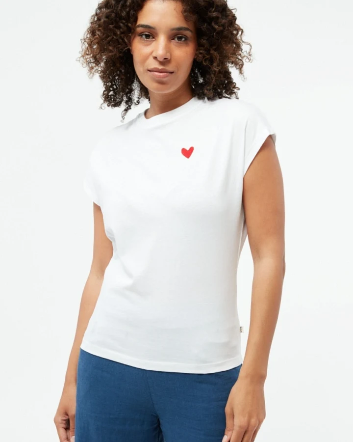 T-Shirt GBLaila Heart Weiß