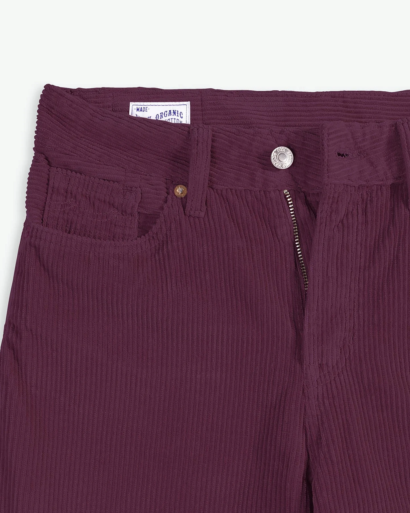 Kings of Indigo Damen vegan Kordhose Jane Flare Mauve Wine – Ansicht 2