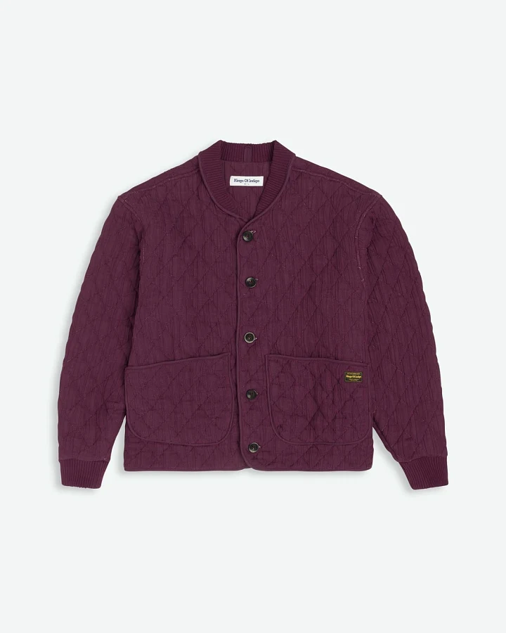 Kings of Indigo Herren vegan Jacke Damba Mauve Weinrot