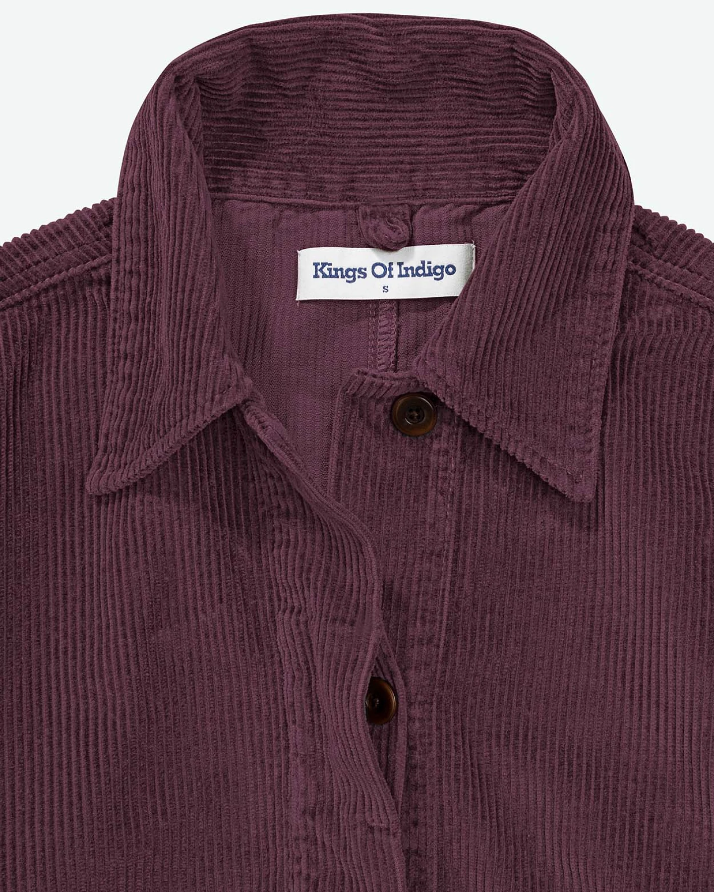 Kings of Indigo Damen vegan Jacke Ota Cord Mauve Weinrot – Ansicht 2