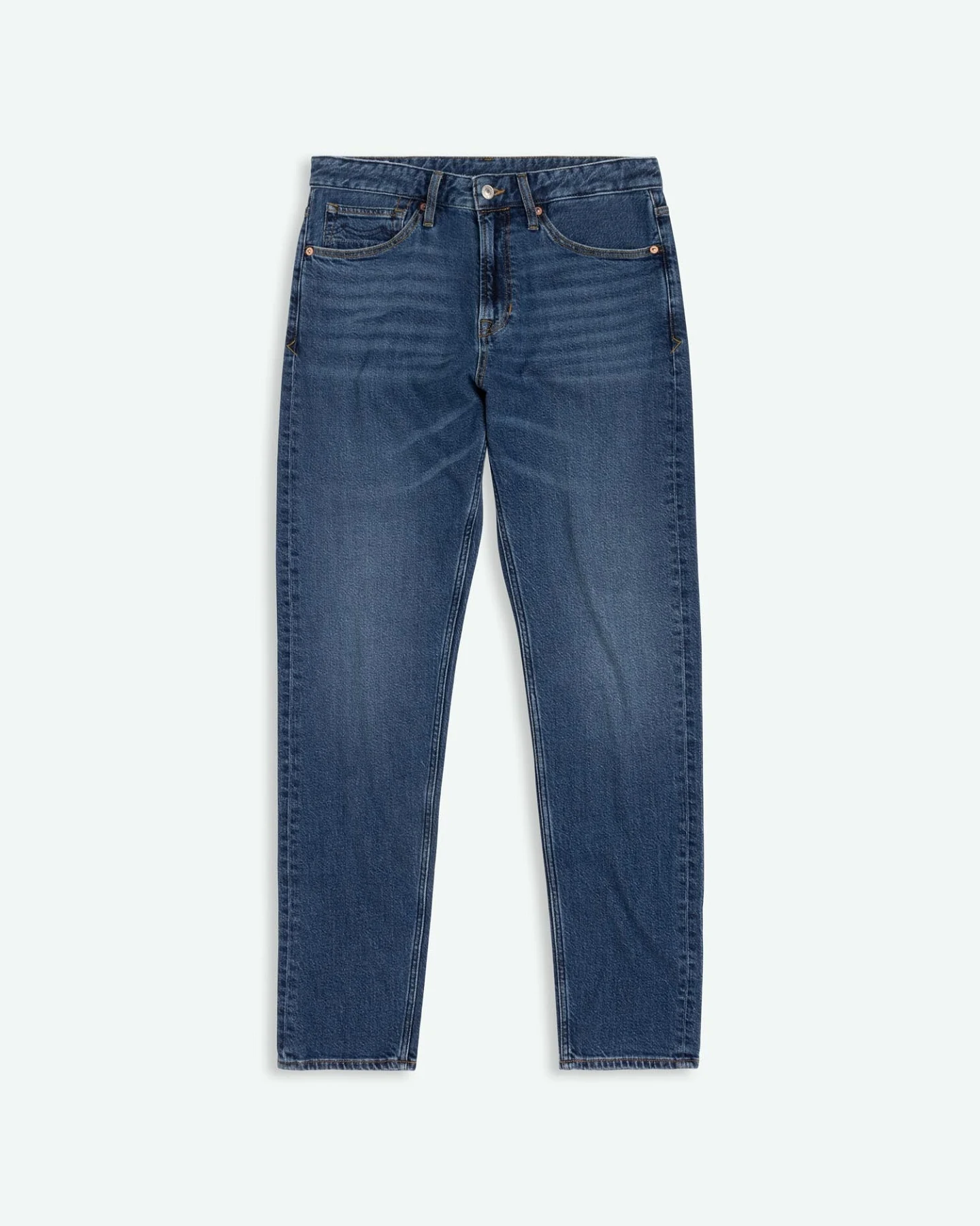 Kings of Indigo Herren vegan Jeans Addo Mittelblau – Ansicht 2