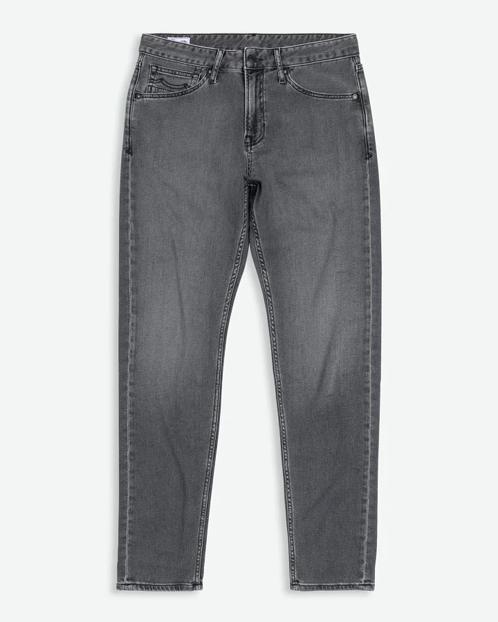 Kings of Indigo Herren vegan Jeans Addo Tapered Leg Grau