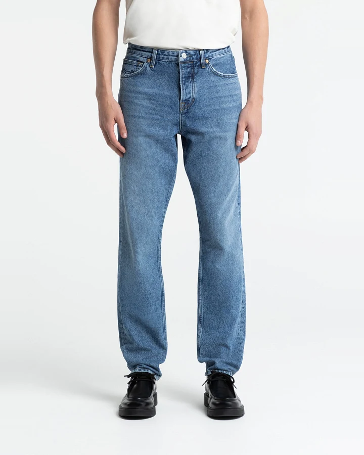 Kings of Indigo Herren vegan Jeans Sushan Mid Denim Blau