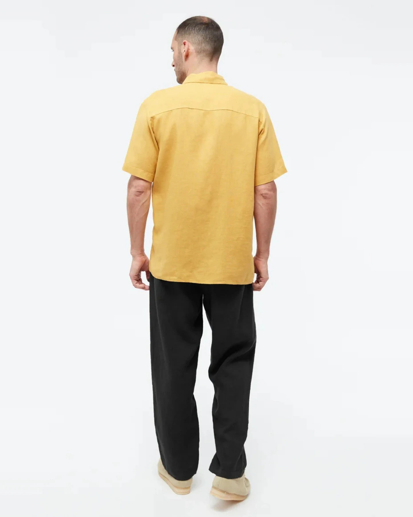 Hose GBHelge Linen Schwarz – Ansicht 2