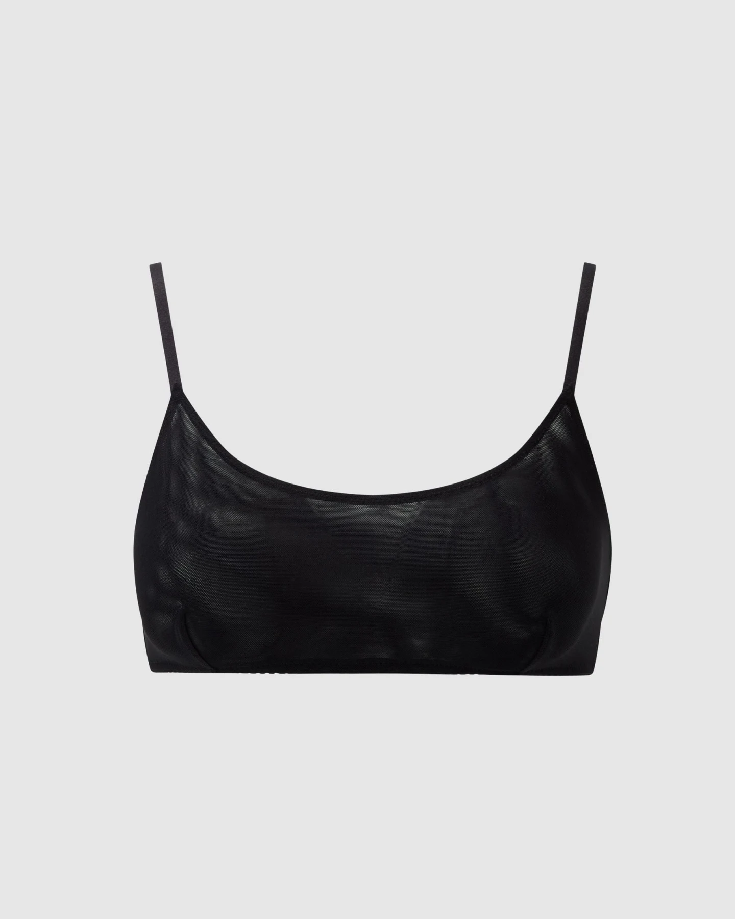 Understatement Damen vegan Bh Mesh Scoop Schwarz – Ansicht 2