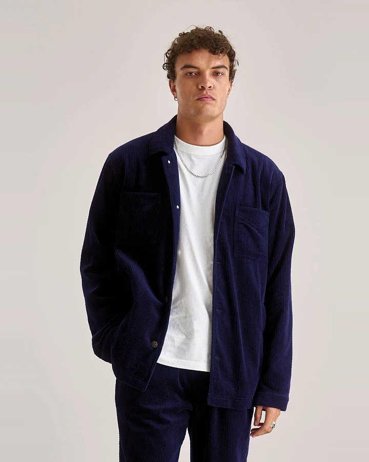 KOMODO Herren vegan Jacke Stanley Cord Navy