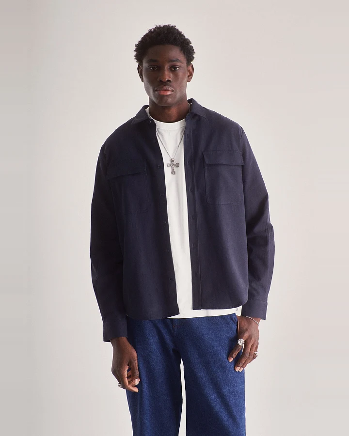 KOMODO Herren vegan Hemd Arc Navy