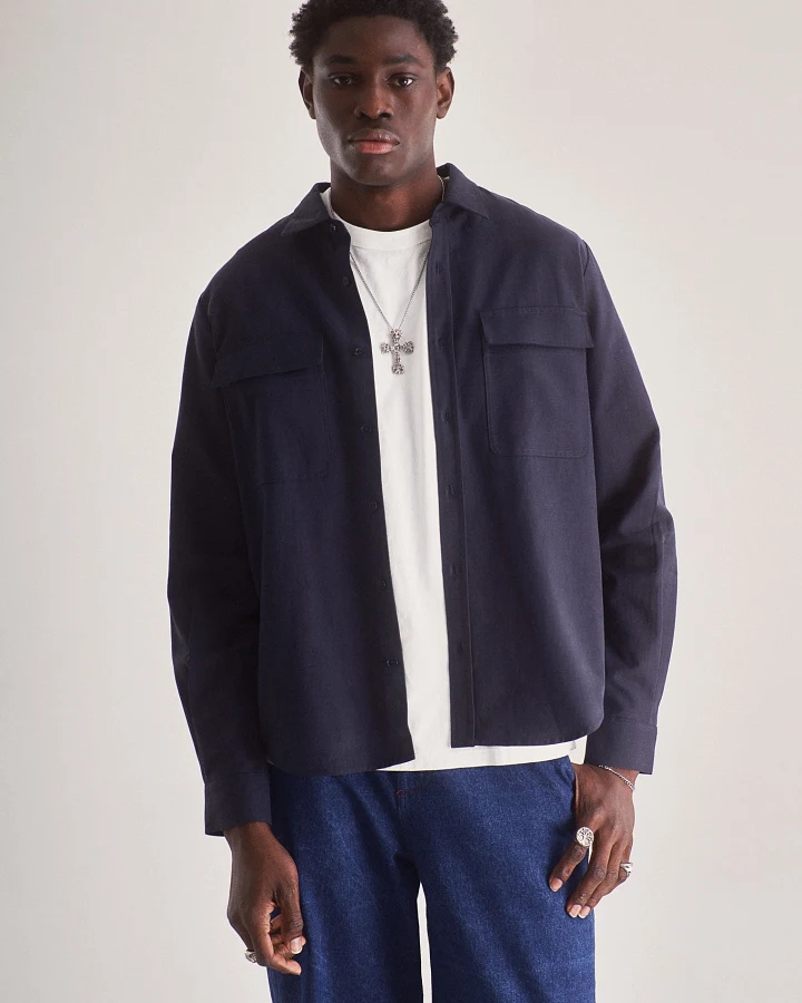 KOMODO Herren vegan Hemd Arc Navy