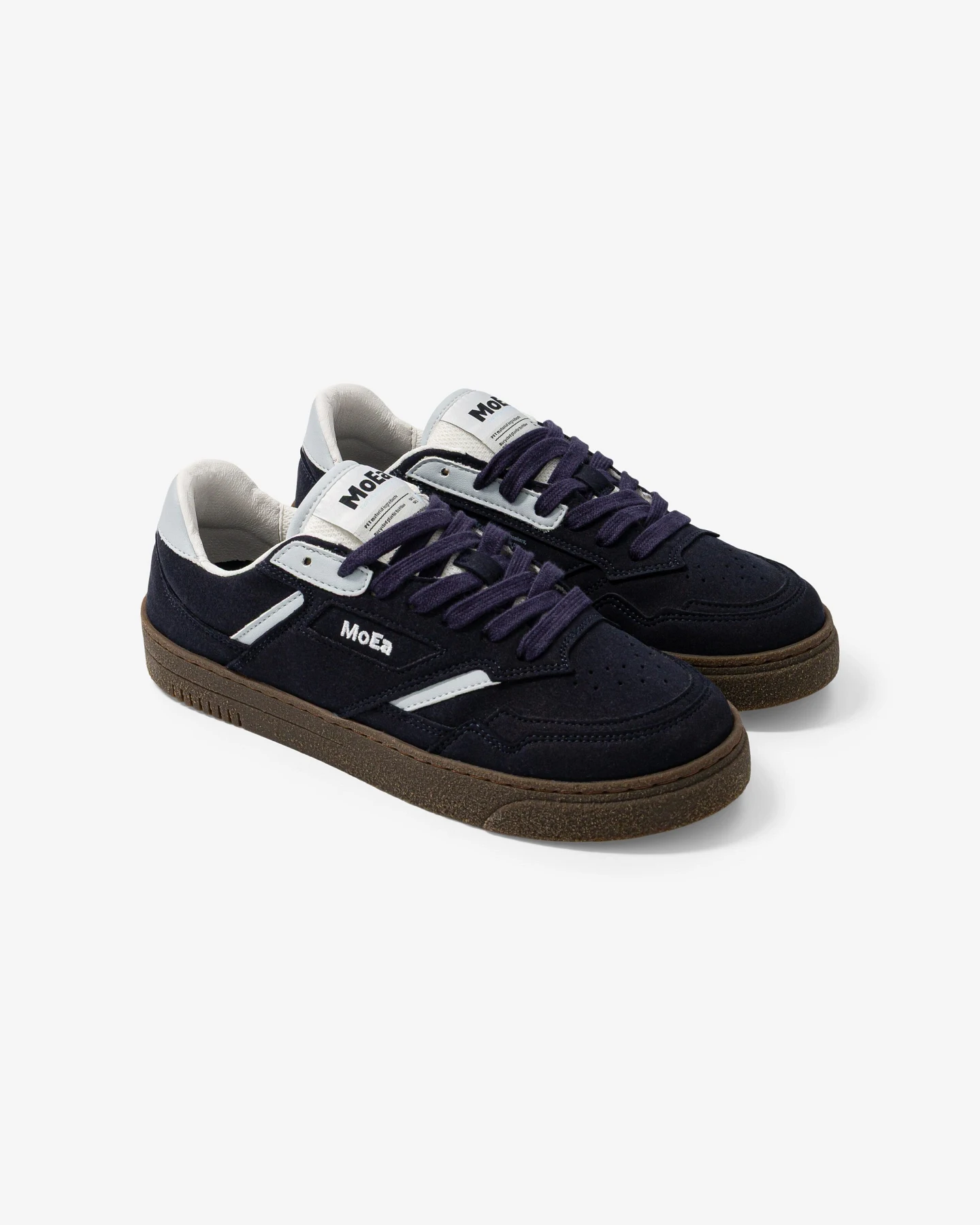 MoEa Herren vegan Sneaker Gen9 Pet Marineblau & Himmelblau – Ansicht 2