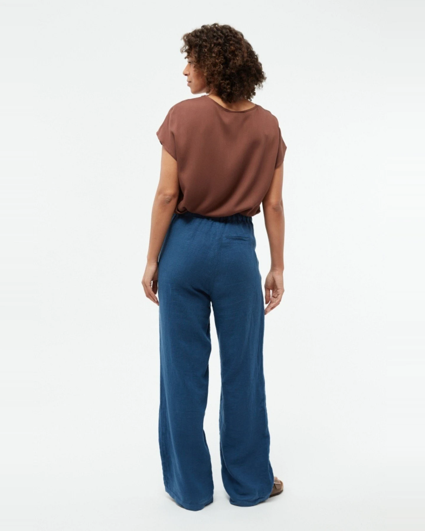 Hose GBBeatrice Linen Blau – Ansicht 2