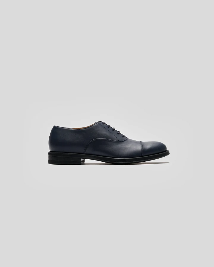 Solari Milano Herren vegan Oxford Schuhe Marineblau