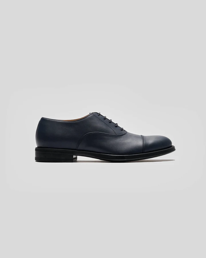 Solari Milano Herren vegan Oxford Schuhe Marineblau