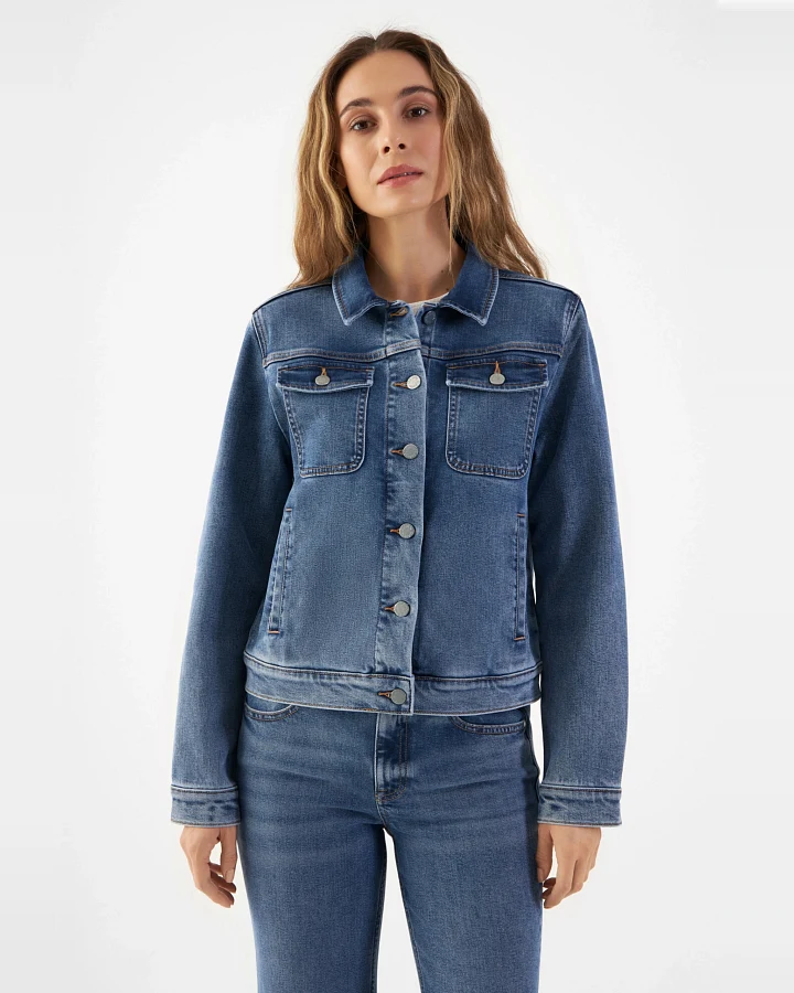 Dawn Damen vegan Jacke Denim Callisto Medium Blau