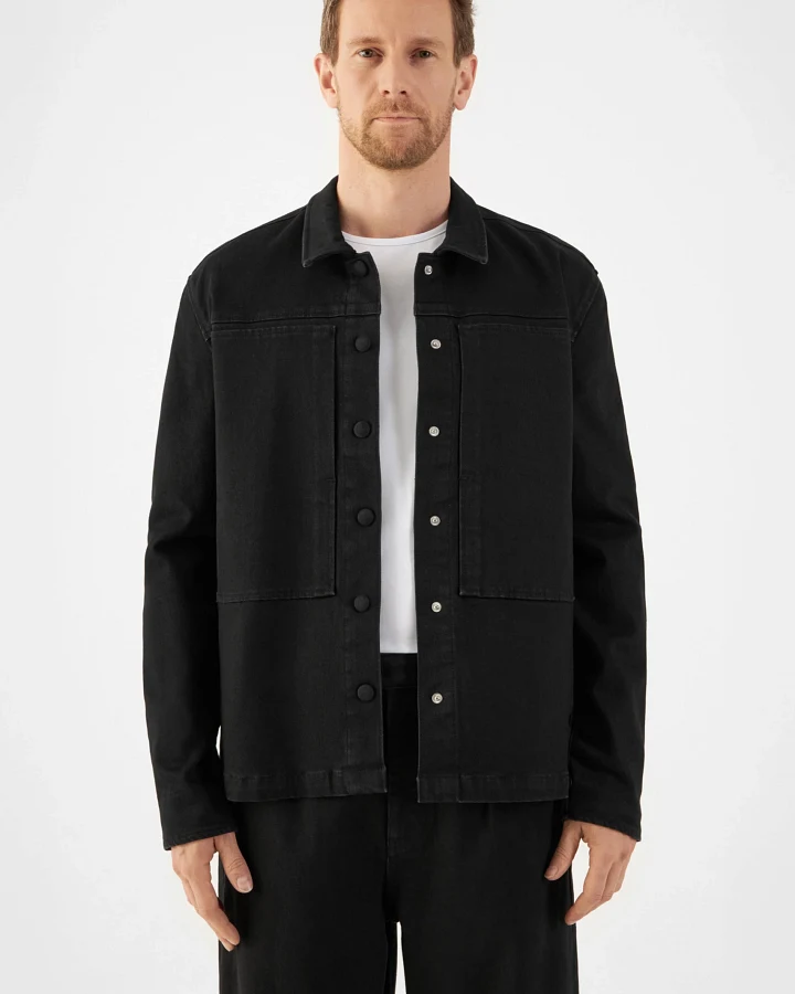 Dawn Herren vegan Jacke Quiet Schwarz/Schwarz