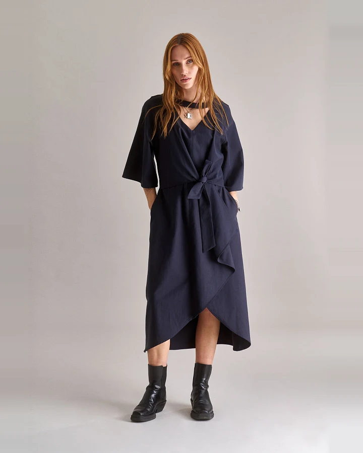 KOMODO Damen vegan Kleid Vivienne Navy