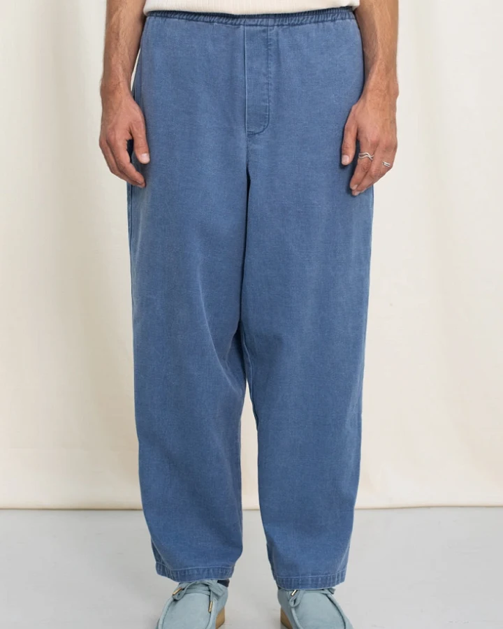 Rotholz Herren vegan Hose Blue Denim