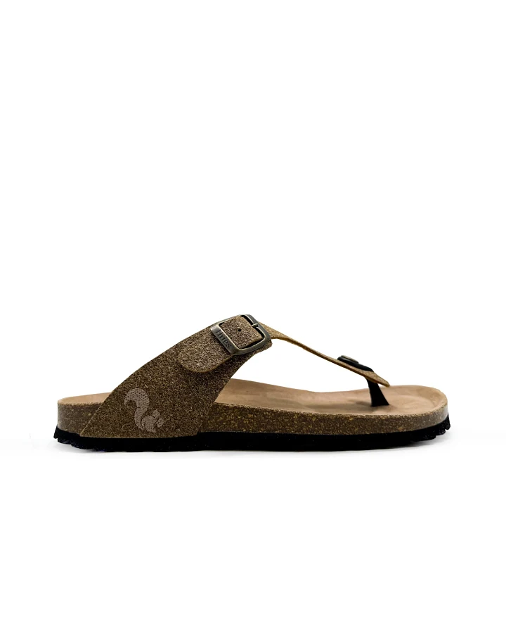thies Damen vegan Sandalen Zehensteg Eco Palm Beige