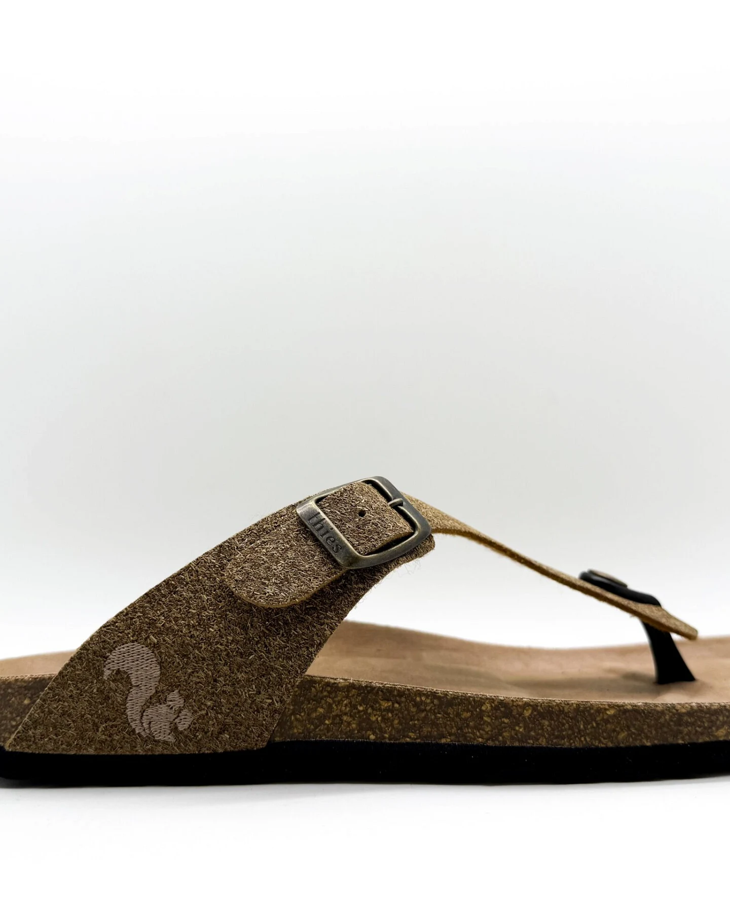 thies Damen vegan Sandalen Zehensteg Eco Palm Beige – Ansicht 2