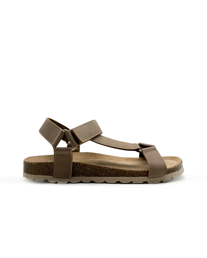 thies Herren vegan Sandalen Eco Bio Trek Elefant Grau