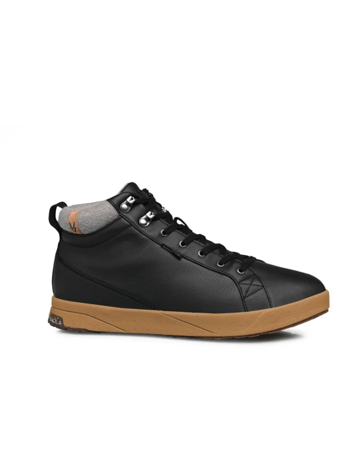 SAOLA Herren vegan Sneaker Herren Wasserdicht Warm Bergen Schwarz Tobacco