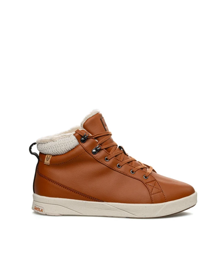 SAOLA Damen vegan Sneaker Damen Bergen Wasserdicht Warm Karamell
