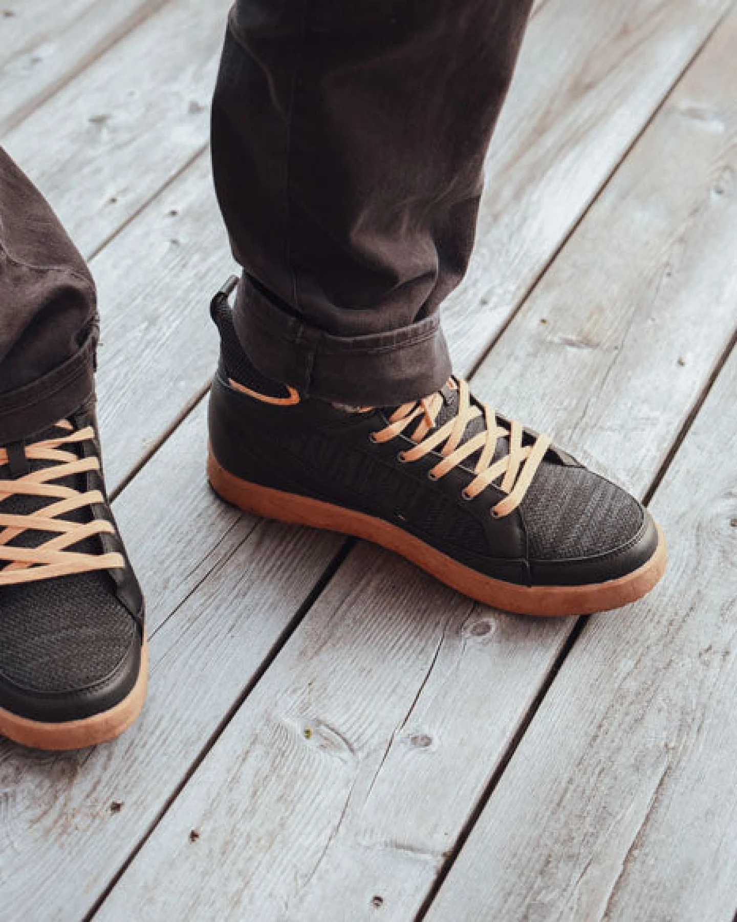 SAOLA Herren vegan Sneaker Herren Machu Wasserdicht Schwarz – Ansicht 2