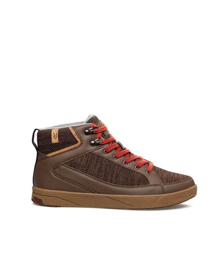 SAOLA Herren vegan Sneaker Herren Machu Waterproof Chocolate