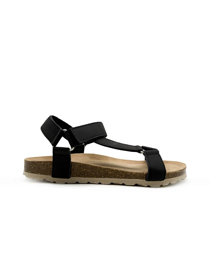 thies Herren vegan Sandalen Eco Bio Trek Obsidian Grau