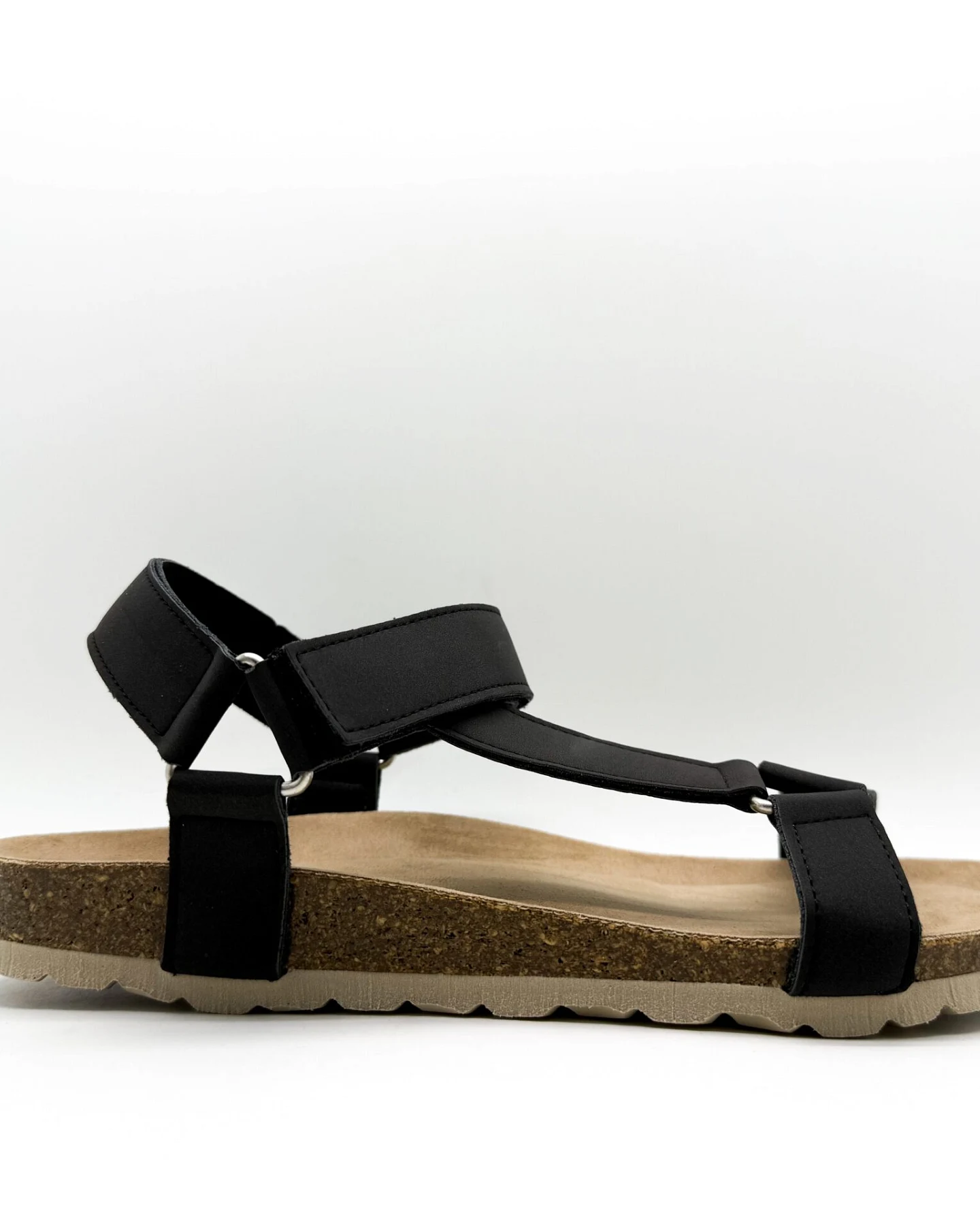 thies Herren vegan Sandalen Eco Bio Trek Obsidian Grau – Ansicht 2