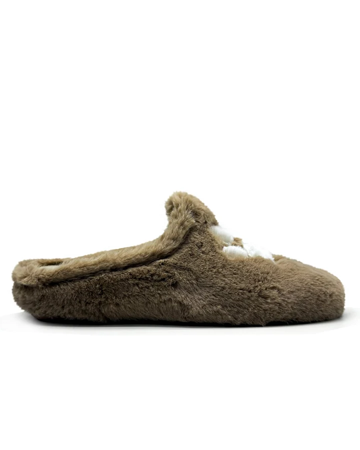 thies Damen vegan Hausschuhe Rec Paw Camel Beige