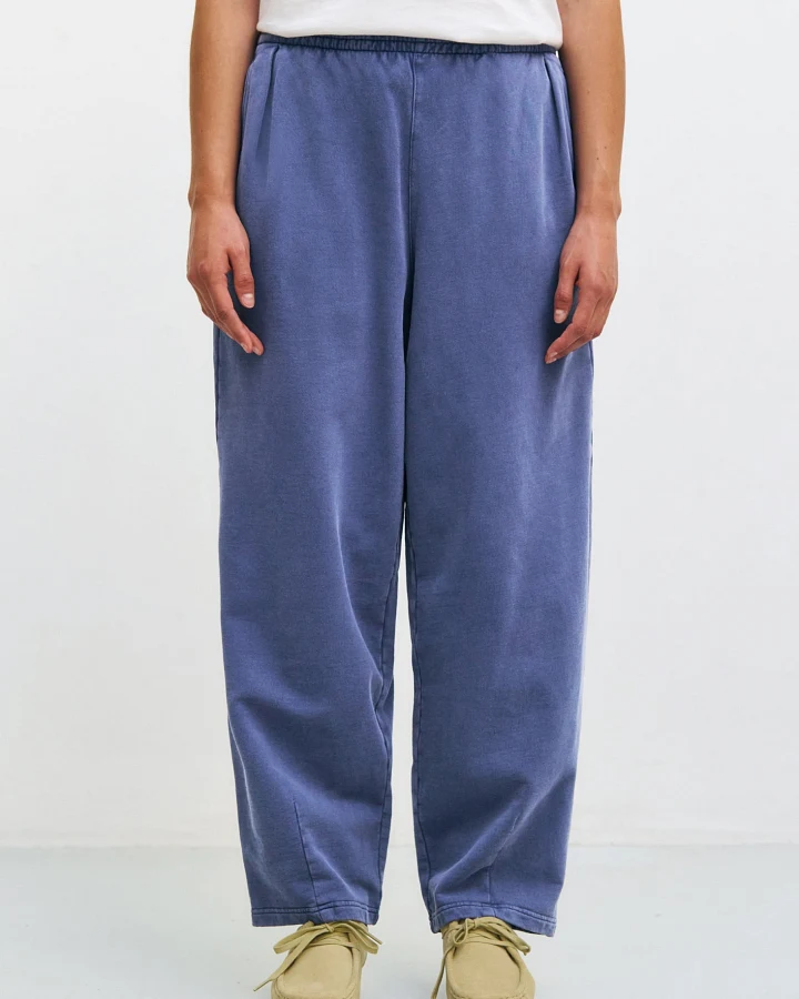 Rotholz Damen vegan Sweatpants Washed Blue