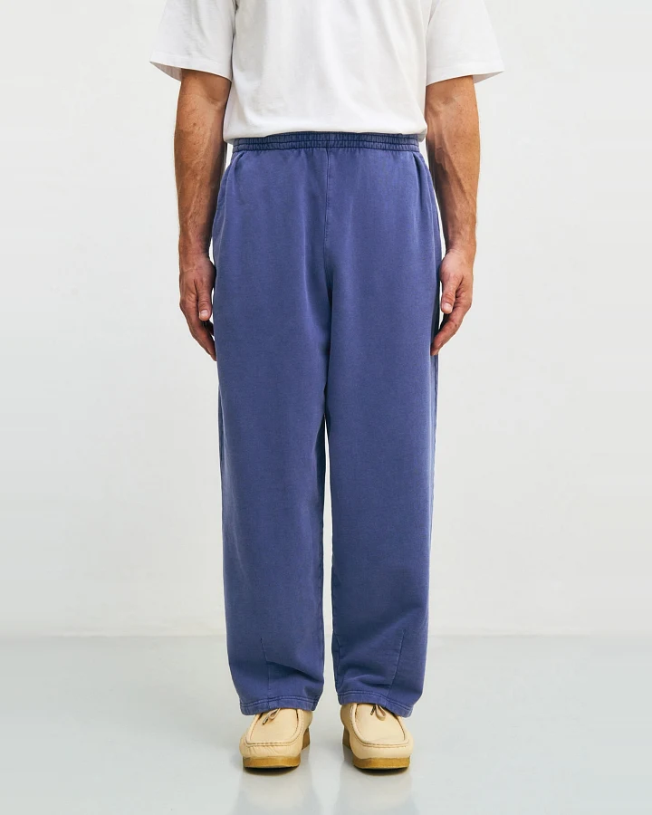 Rotholz Herren vegan Sweatpants Washed Blue