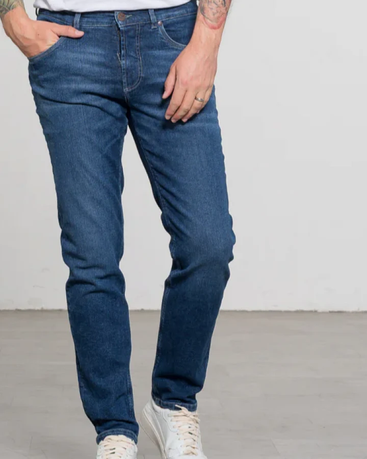 Feuervogl Herren vegan Jeans Finn Fashion Blau
