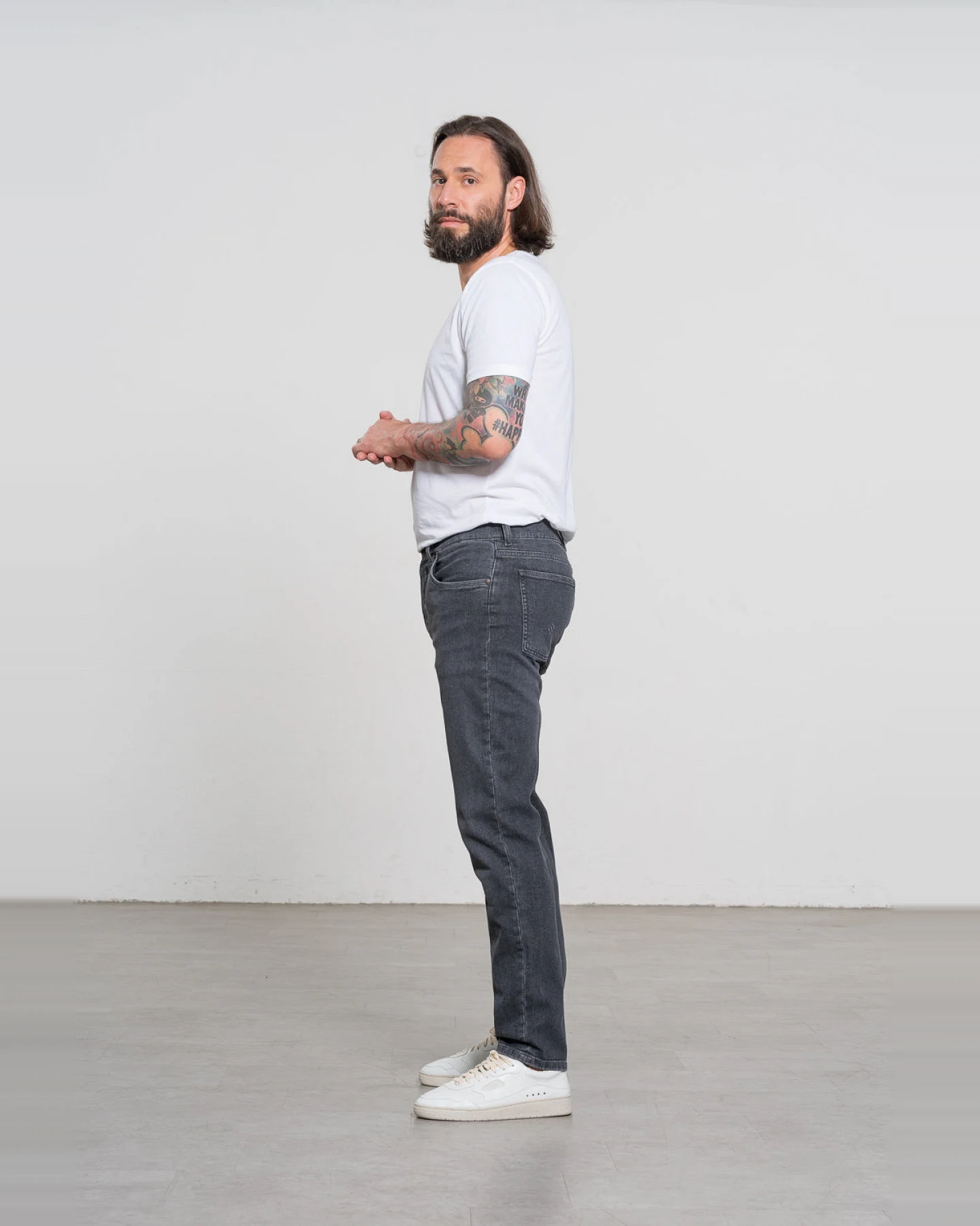 Feuervogl Herren vegan Jeans Finn Fashion Schwarz – Ansicht 2