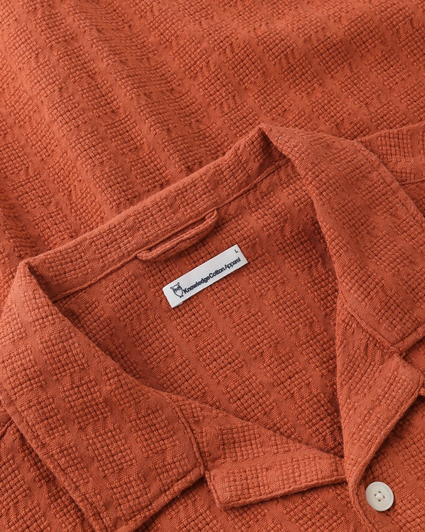 Hemd Structure Short Sleeve Orange – Ansicht 6