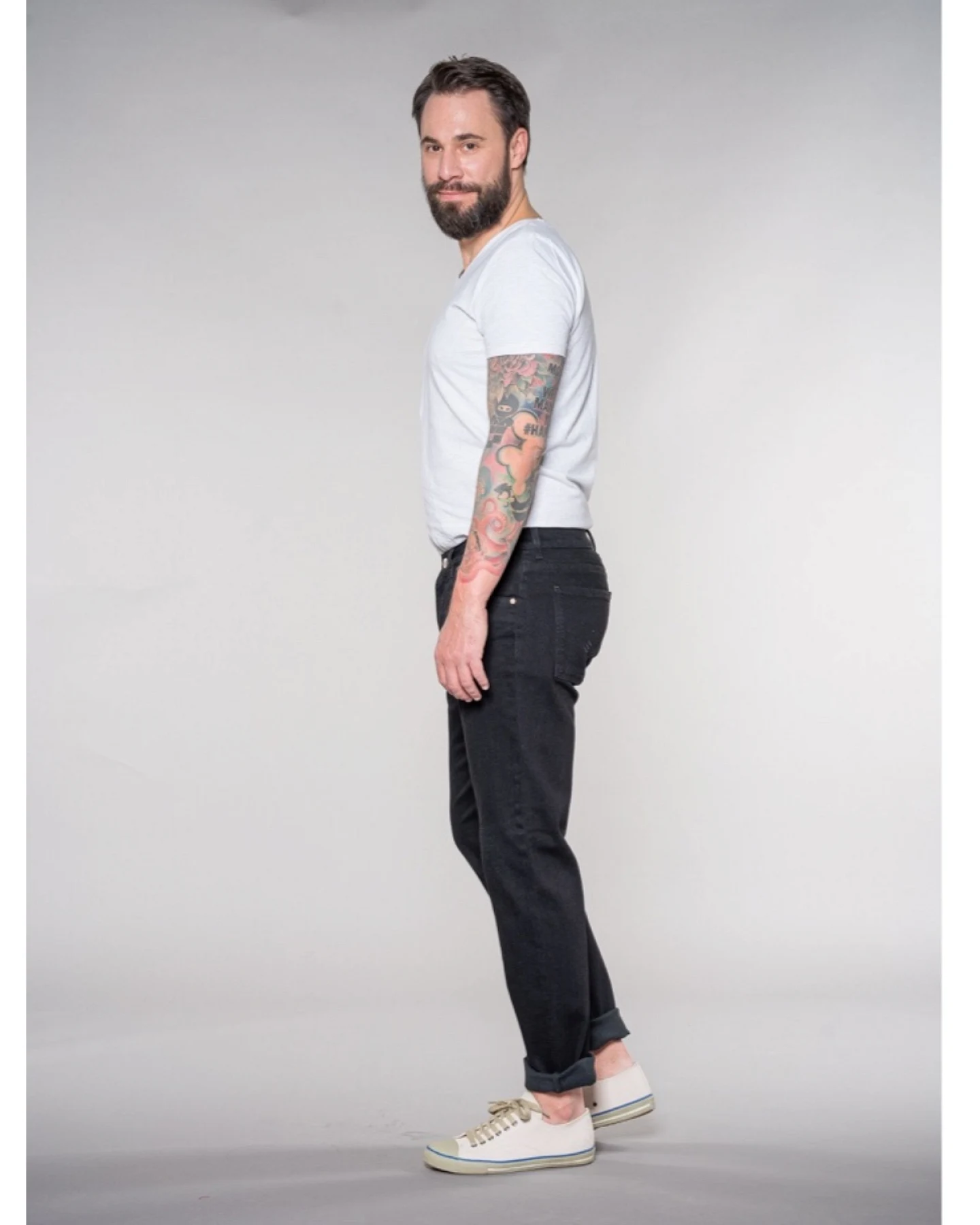 Feuervogl Herren vegan Jeans Finn Schwarz – Ansicht 2
