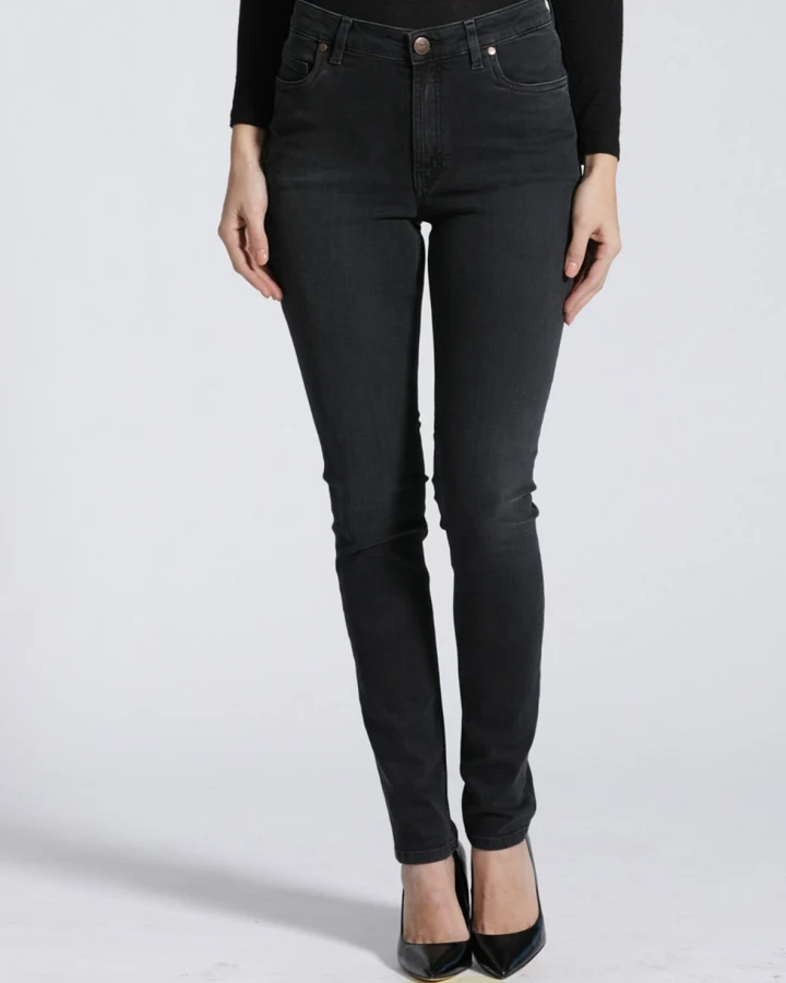 Feuervogl Damen vegan Jeans Skinny Hanna Raven Schwarz