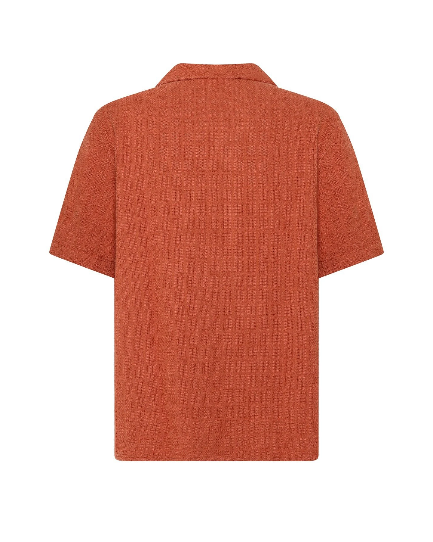 Hemd Structure Short Sleeve Orange – Ansicht 5